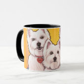 Westie-trio-mok Mok (Voorkant links)