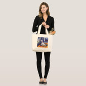 Westie-tv Grote Tote Bag (Voorkant (model))