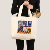 Westie-tv Grote Tote Bag (Voorkant (product))