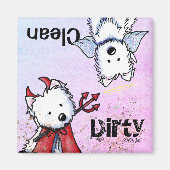 Westie Vaatwasser magneet (Voorkant)