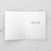 Westie Vaderdag "Evenbeeld van vader" Kaart (Binnen)