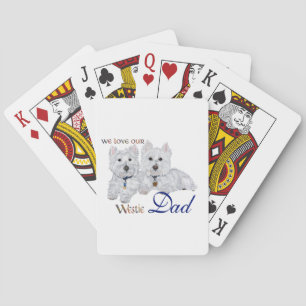Westie Vaderdag Pokerkaarten