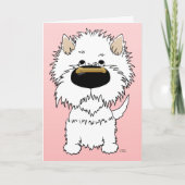 Westie Valentine Feestdagen Kaart (Voorkant)