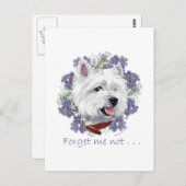 Westie vergeet me niet briefkaart (Voorkant / Achterkant)