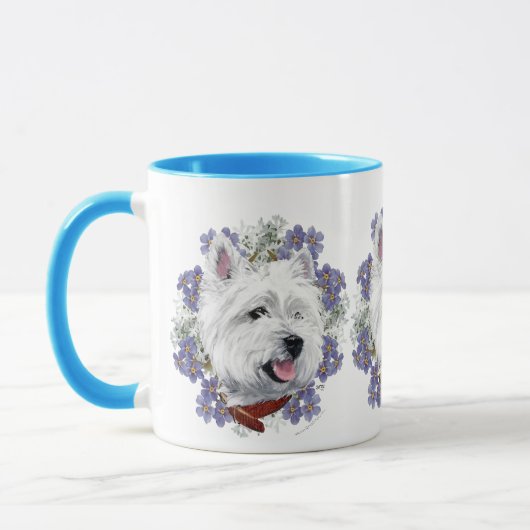 Westie vergeet me niet mok (Links)