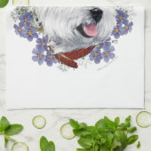 Westie vergeet me niet theedoek (Gevouwen)