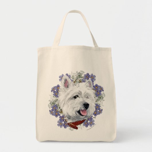 Westie Vergeet Mij Niet Tote Bag (Voorkant)