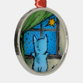 Westie-versieringen - Eerste ster / Kerstmis Metalen Ornament (Rechts)