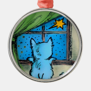 Westie-versieringen - Eerste ster / Kerstmis Metalen Ornament