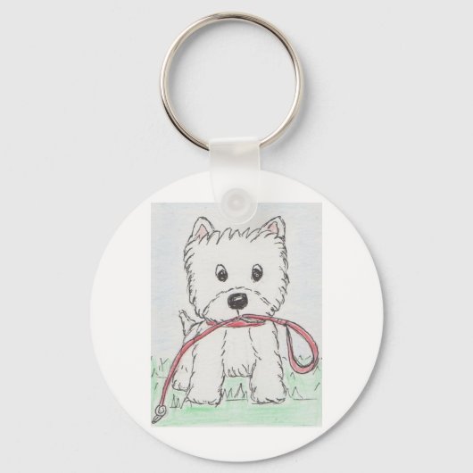 WESTIE WALKIES SLEUTELHANGER (Voorkant)