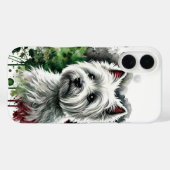 Westie Waterverf Art Case-Mate iPhone Case (Achterkant (horizontaal))
