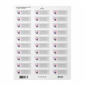 Westie Wedding Address Label (Full Sheet)