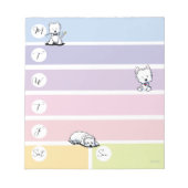 Westie Weekplanner Notitieblok (Voorkant)