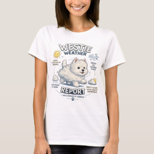 Westie Weerberichten Cute West Highland Terrier T-shirt