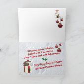 Westie-Wenskaart met kerstwens Feestdagen Kaart (Binnen)