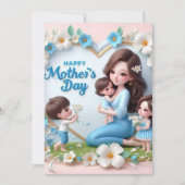 Westie wenst mama kaart (Voorkant)