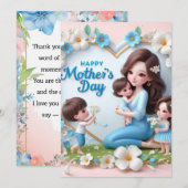 Westie wenst mama kaart (Voorkant / Achterkant)