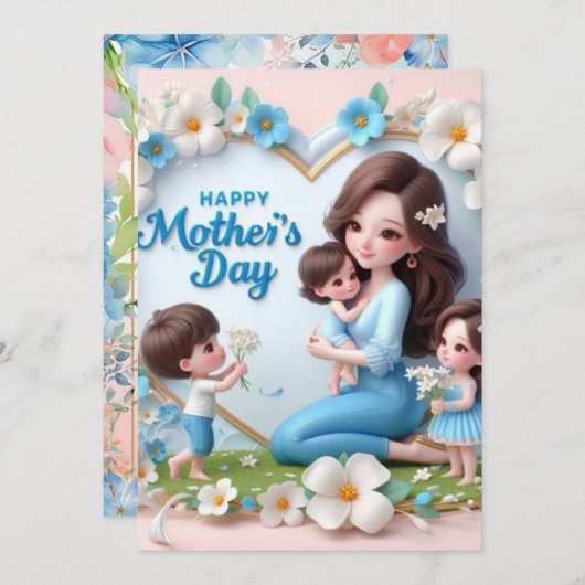 Westie wenst mama kaart (Voorkant / Achterkant)