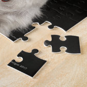 Westie (West Highland shiier) met halsband Legpuzzel (Zijkant)