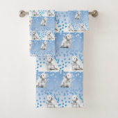 Westie West Highland Terrier Bath Towel Bad Handdoek (Insitu)