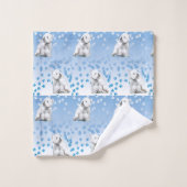 Westie West Highland Terrier Bath Towel Bad Handdoek (Wasdoekje)
