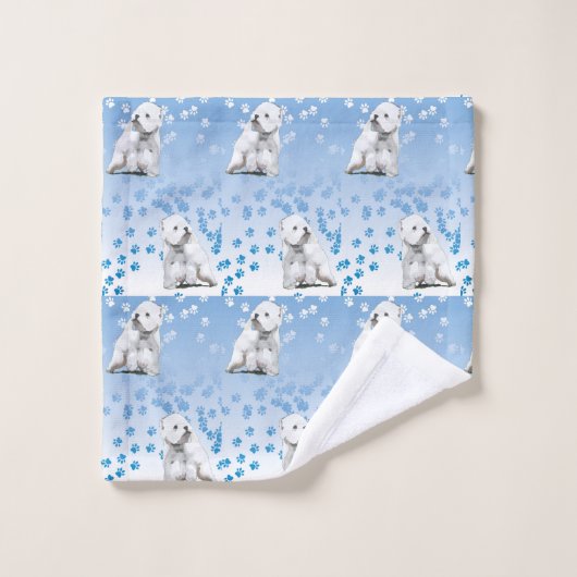 Westie West Highland Terrier Bath Towel Bad Handdoek (Wasdoekje)