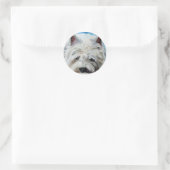 Westie West Highland Terrier Dog Beach Bum Sticker (Tas)
