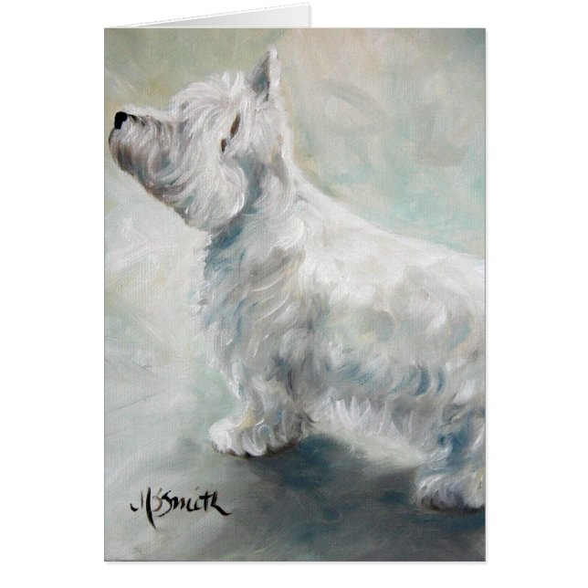 Westie West Highland Terrier Dog Card (Voorkant)