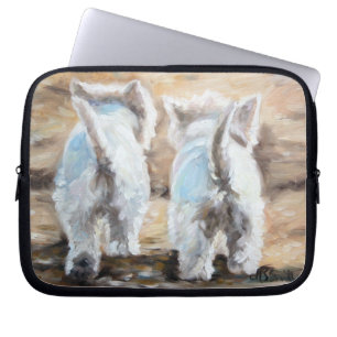 westie West Highland Terrier Dog Laptop Hoesje Laptop Sleeve