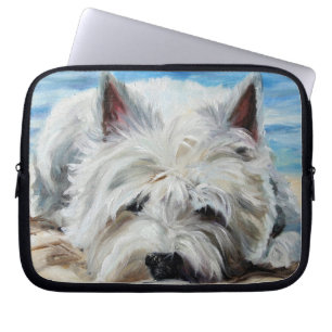 westie West Highland Terrier Dog Laptop Hoesje Sleeve