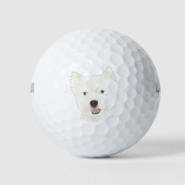 Westie West Highland Terrier Golfballen