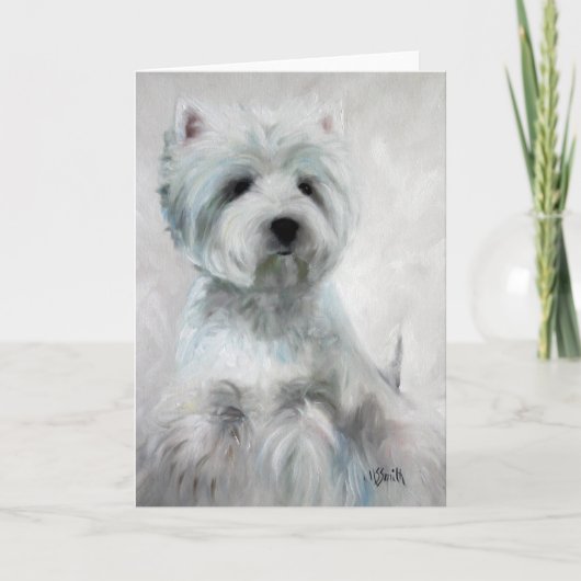 Westie West Highland Terrier Kaart (Voorkant)