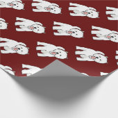 Westie West Highland White Terrier Cadeaupapier (Hoek)