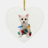 Westie West Highland White Terrier Dog Ornament (Voorkant)