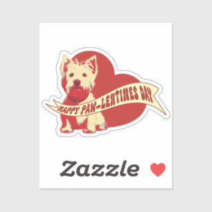 Westie (West Highland White Terrier) Pawlentine's Sticker