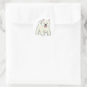 Westie West Highland White Terrier Ronde Sticker (Tas)