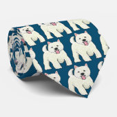 Westie West Highland White Terrier Stropdas (Opgerold)