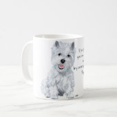 Westie Wijsheid - Invloedrijk? Koffiemok (Voorkant links)