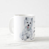 Westie Wijsheid - Vette Hond? Koffiemok (Voorkant links)