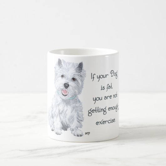 Westie Wijsheid - Vette Hond? Koffiemok (Center)