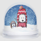 Westie Winter Duo Sneeuwbol (Voorkant)