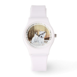 Westie Winter Horloge