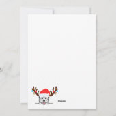 Westie Winter Sneeuw Feestdagenkaart (Achterkant)