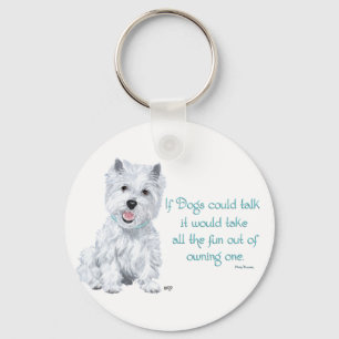 Westie Wisdom - Als honden konden praten Sleutelhanger