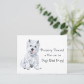 Westie Wisdom Briefkaart (Staand voorkant)