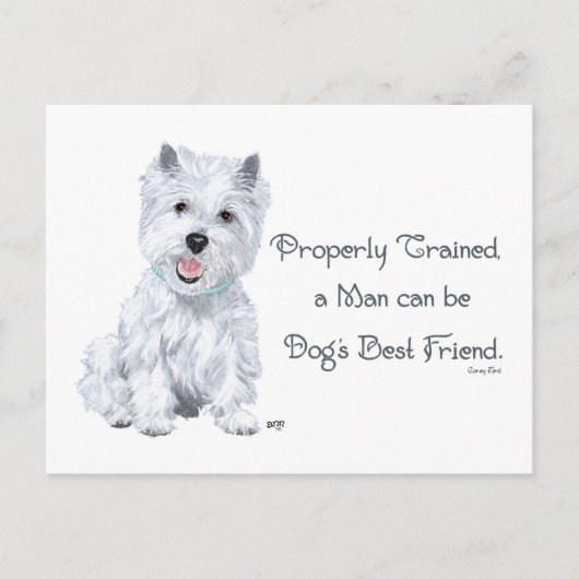 Westie Wisdom Briefkaart (Voorkant)