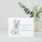 Westie Wisdom Briefkaart (Staand voorkant)