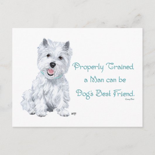 Westie Wisdom Briefkaart (Voorkant)