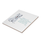 Westie Wisdom Keramische Tegel Tegeltje (Zijkant)