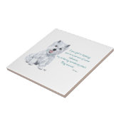 Westie Wisdom Keramische Tegels Tegeltje (Zijkant)